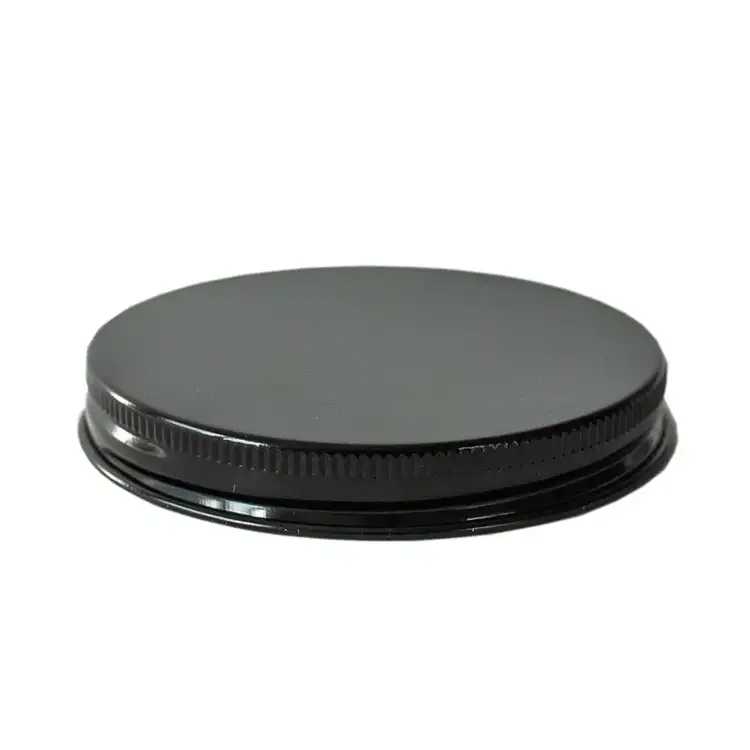 70-400 Black Threaded Lid 12 pc Bag