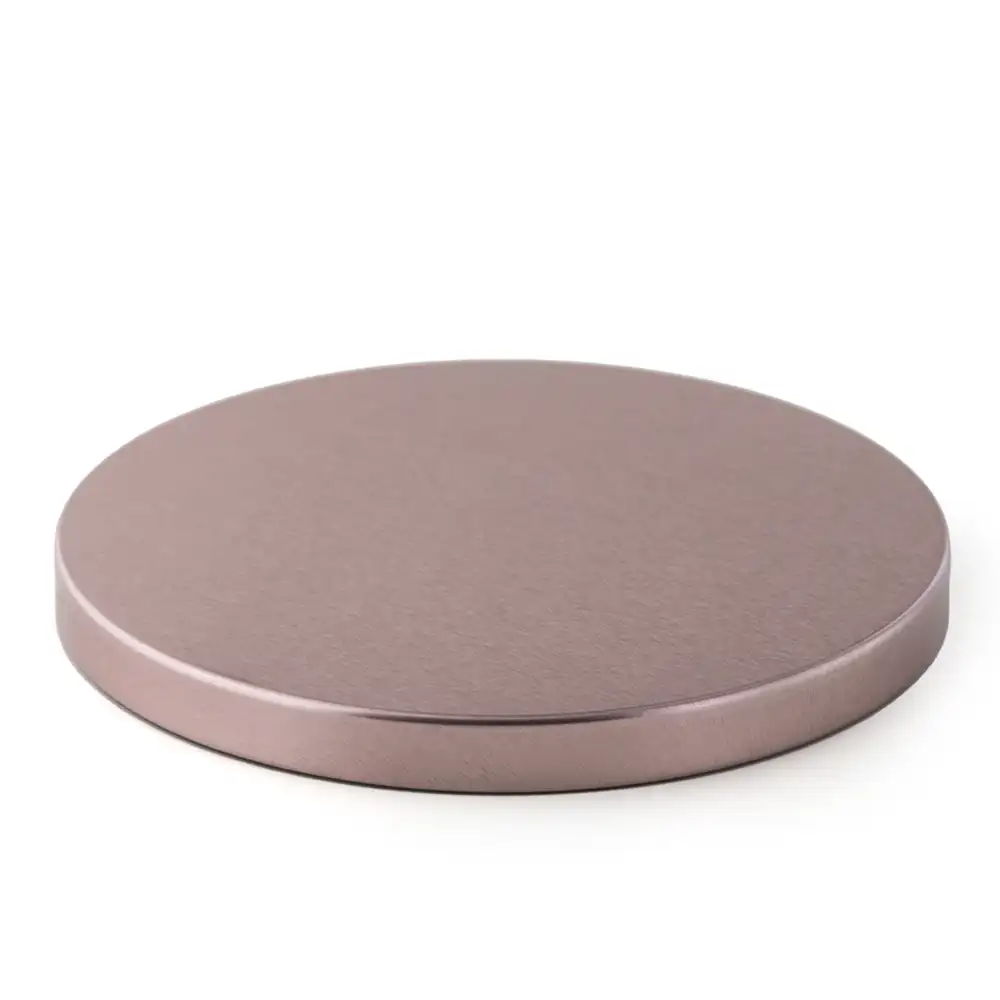 Rose Gold Metal Flat Lid (3-Wick) 12 pc Bag