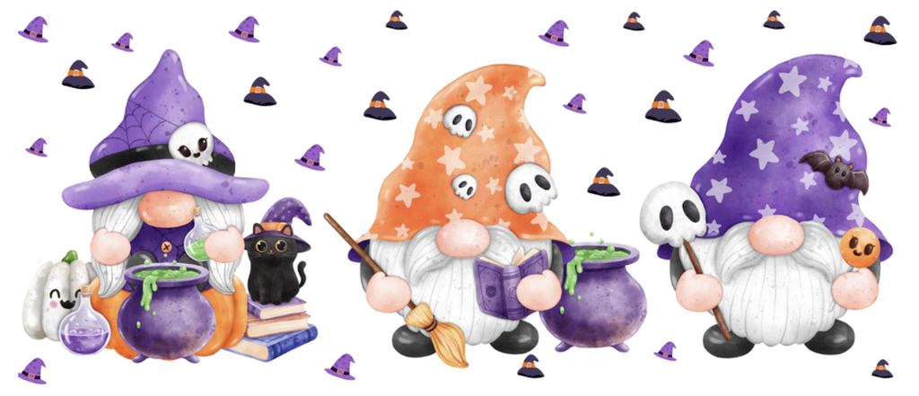 Gnome Witches Brew UV DTF Transfer Cup Wrap