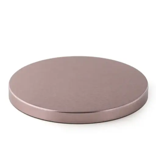 [805755] Rose Gold Metal Flat Lid (3-Wick) 12 pc Bag