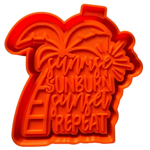 Sunrise Sunburn Car Freshie Silicone Mold
