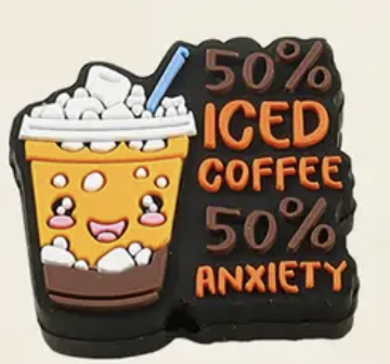 [806053] Focal Bead - 50% Iced Coffee 50% Anxiety 